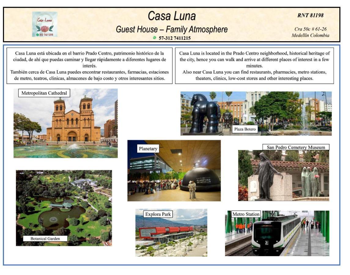 Casa Luna -Estrategica Ubicacion- Medellín Eksteriør billede
