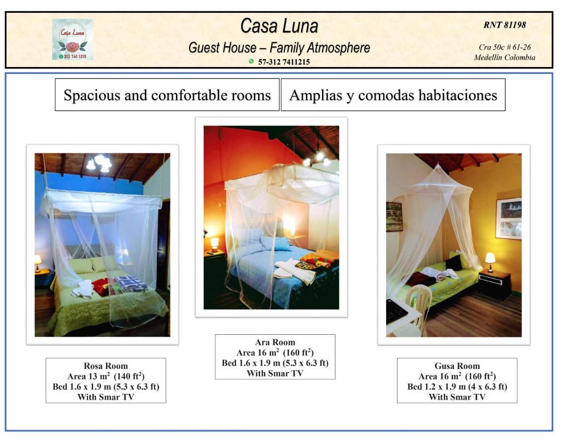 Casa Luna -Estrategica Ubicacion- Medellín Eksteriør billede